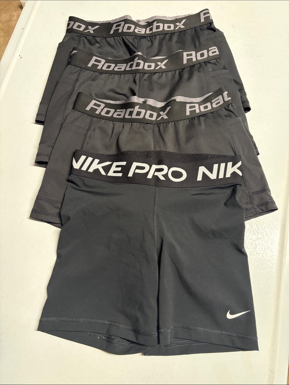 Black Athletic Compression Shorts